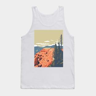 Cedar Breaks National Monument Natural Amphitheater Cedar City Utah USA WPA Art Poster Tank Top